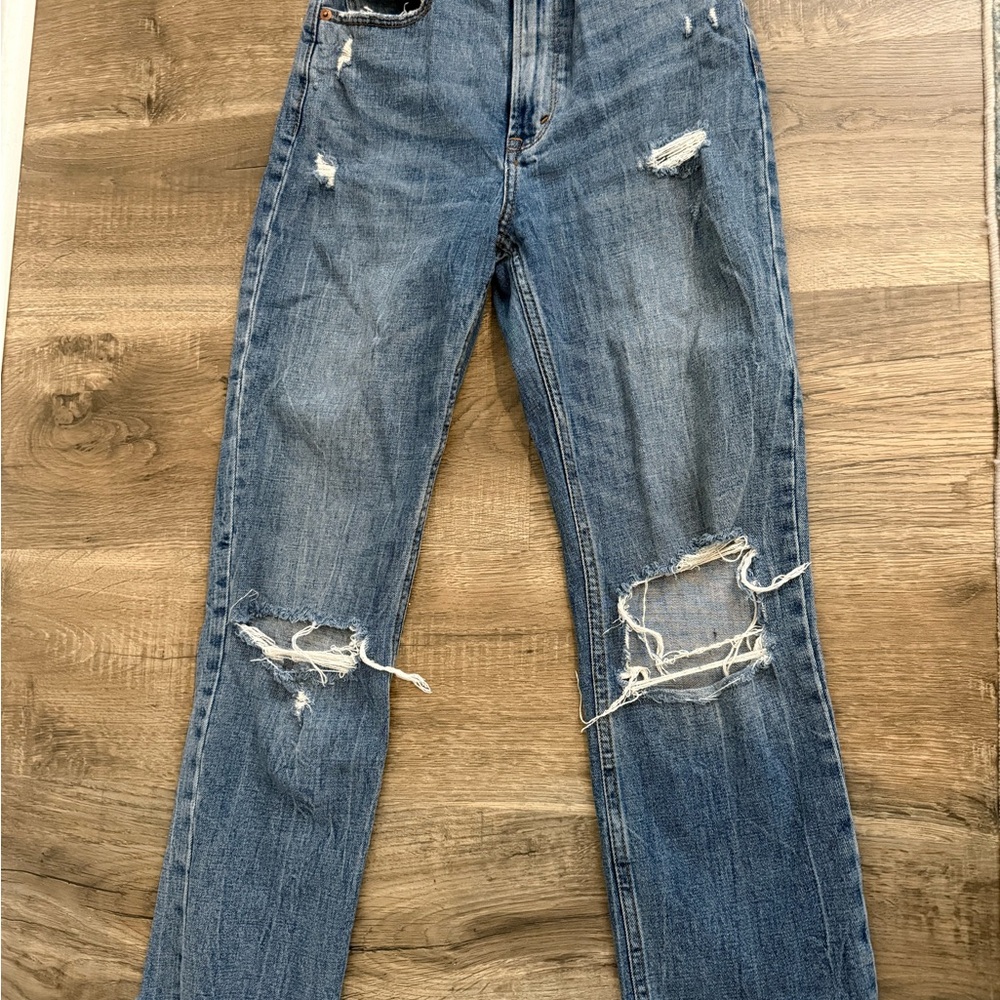 Abercrombie & Fitch High Rise Blue Jeans